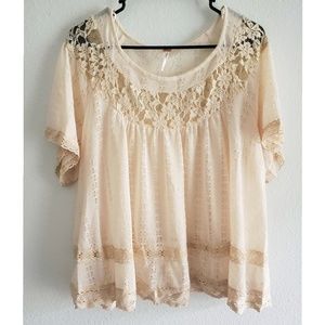 Free People lace blouse
